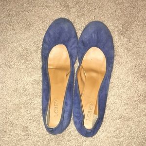 Suede j. Crew flats
